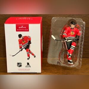 Hallmark Keepsake 2025 CONNOR BEDARD CHICAGO BLACKHAWKS NHL Ornament — NEW